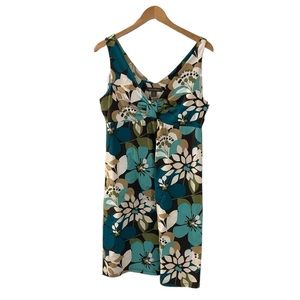 Tommy Bahamas Sleeveless Tropical Hawaiian Floral Dress Size Small Petite SP